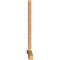 Ekena Millwork Bellingham Timber Gable Bracket, Western Red Cedar, 96"W x 60"H x 3 1/2"D x 3 1/2"F, 15/12 Pitch GBW096X60X0404BEL00SWR - alternate 3
